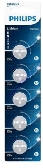 Литиумски батерии Philips 2853 CR2, 3V, пакет 5 парчиња