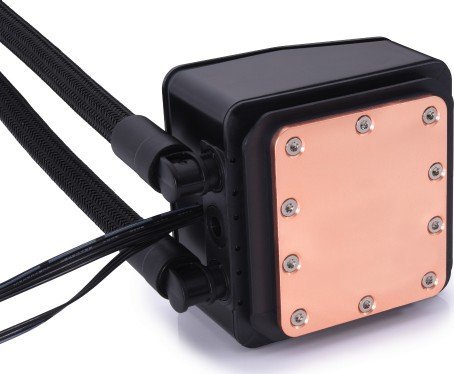 Set ftohës procesori Alphacool T38, ftohje me ujë, ventilator 140 mm, i zi