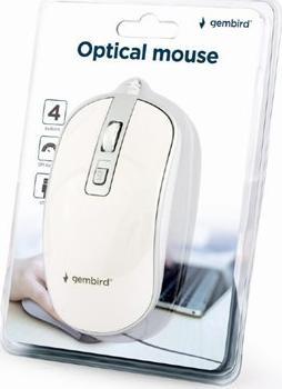 Maus Gembird MUS-4B-06-WS, i bardhë