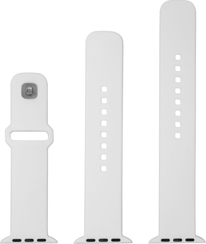 Силиконска спортска лента FIXED за Apple Watch Ultra 49mm, бела