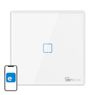 Ndërprerës inteligjent wireless Sonoff T2EU1C RF, 1 kanal, 433MHz, i bardhë