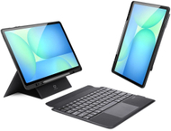 Mbulesë me tastierë Dux Ducis DK Series për Samsung Galaxy Tab S10 FE+, Bluetooth 5.0, me ndriçim, e zezë