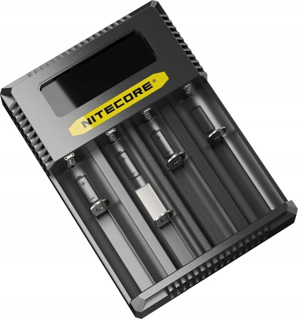Karikues universal baterish Nitecore Ci4, 4 slote, USB C, i zi