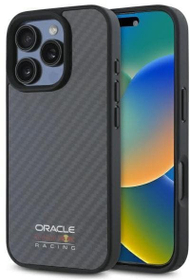 Maskë telefoni Red Bull Carbon Shiny Logo me MagSafe për iPhone 16 Pro Max, e zezë