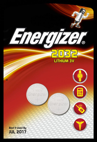 Bateri Energizer CR2032, 2 copë