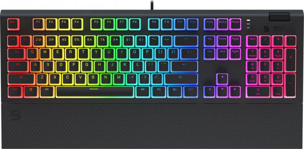 Tastierë SPC Gear GK650K Omnis Kailh Brown RGB Pudding Edition (SPG119), e zezë