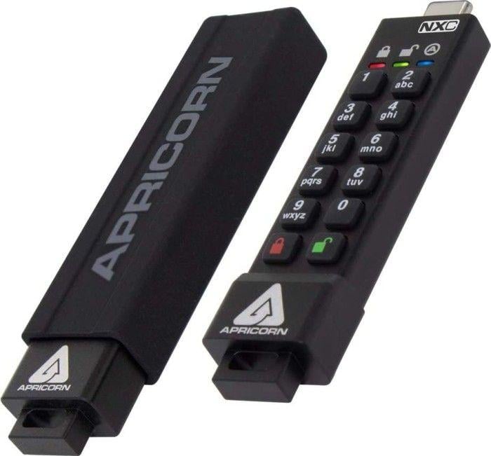 USB flash Apricorn Aegis Secure Key 3NXC, 64GB, USB 3.2, i zi