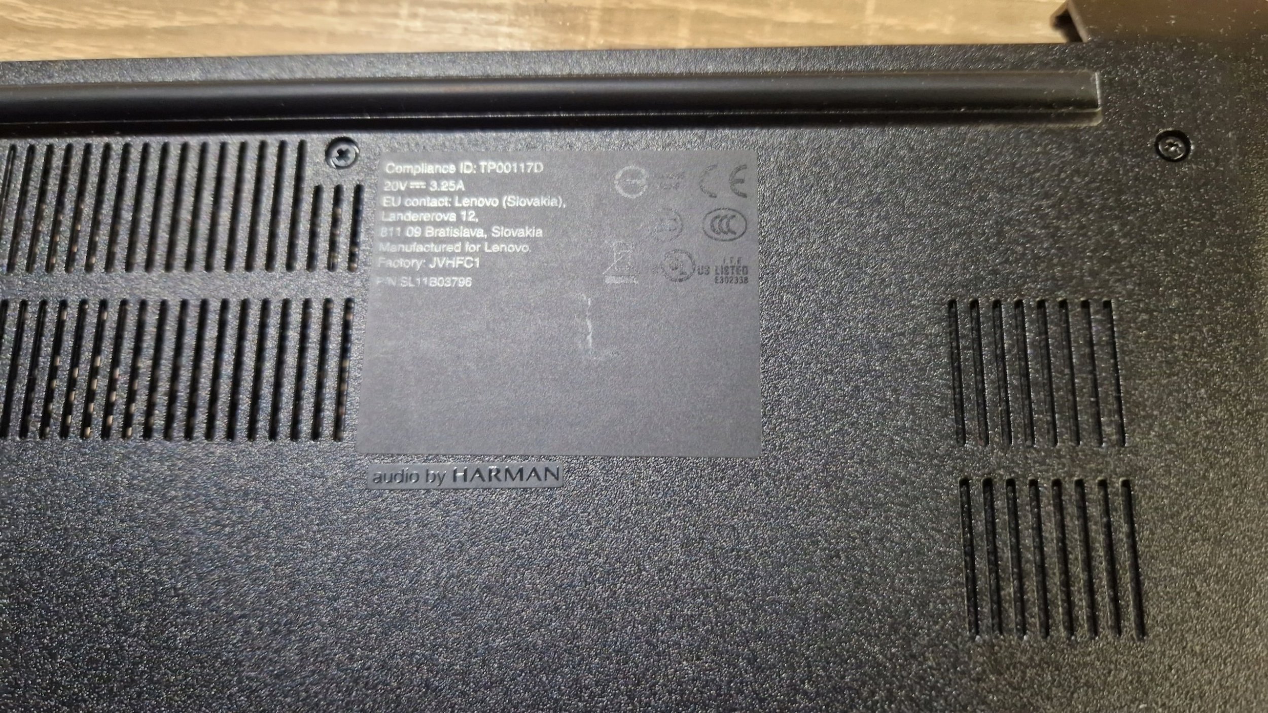 Kapak i poshtëm laptopi Lenovo 5CB0Z69219, për ThinkPad E15 G2, i zi