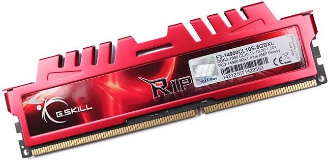 Memorie G.Skill RipjawsX, DDR3, 8 GB, 1866 MHz, CL10, F3-14900CL10S-8GBXL