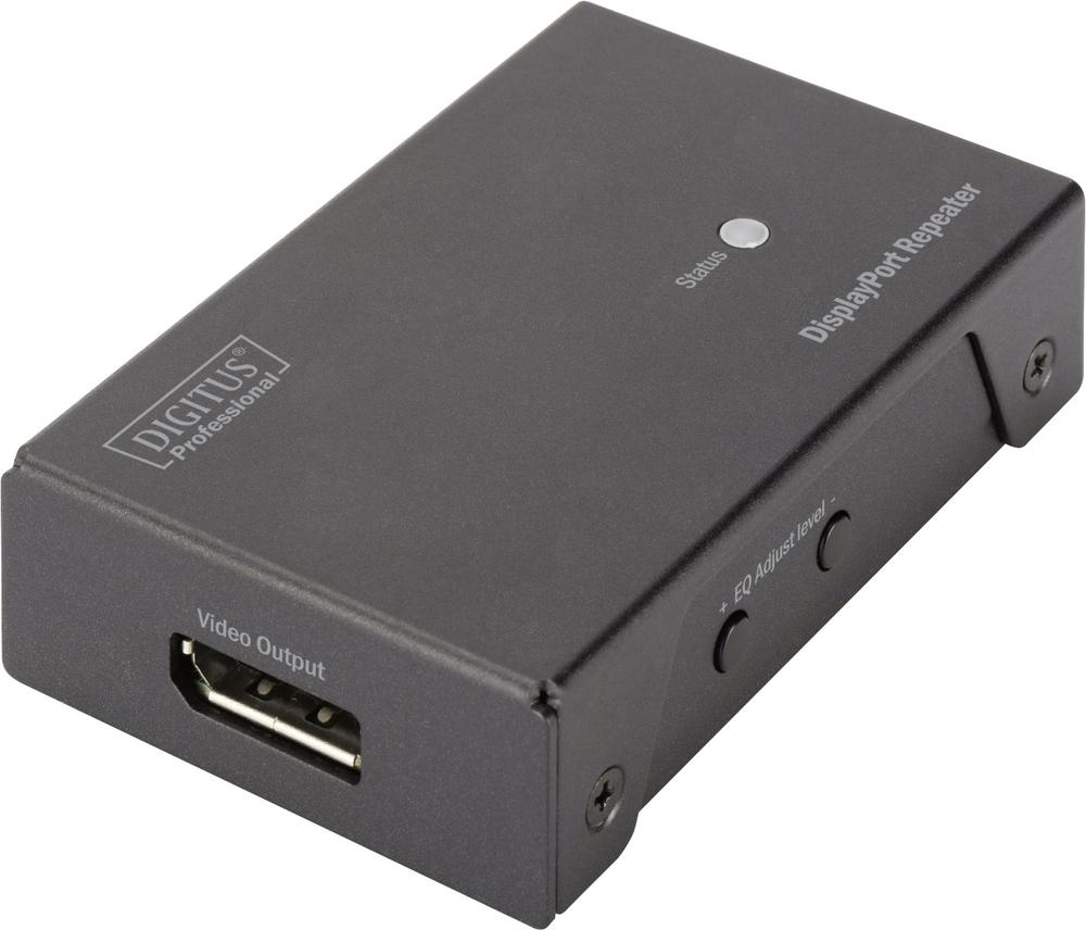 Përsëritës sinjali DisplayPort Digitus DS-52900, 2 porta, i zi