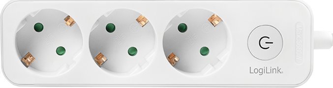 Shirit elektrik LogiLink, 3 dalje, kabllo 1.5m, i bardhë