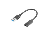 Adapter USB Lanberg AD-UC-UA-03, USB-C në USB-A, USB 3.1, i zi