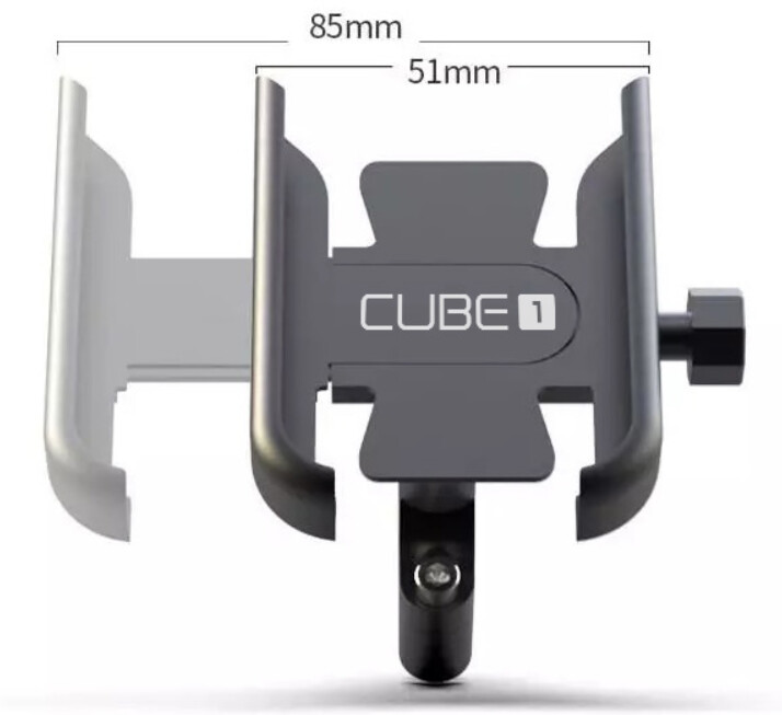 [OUTLET] Mbajtëse CUBE1 L18, e zezë				