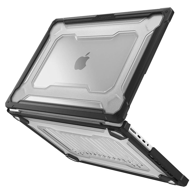 Mbrojtëse për laptop MacBook Pro 14" Spigen Rugged Armor, e zezë