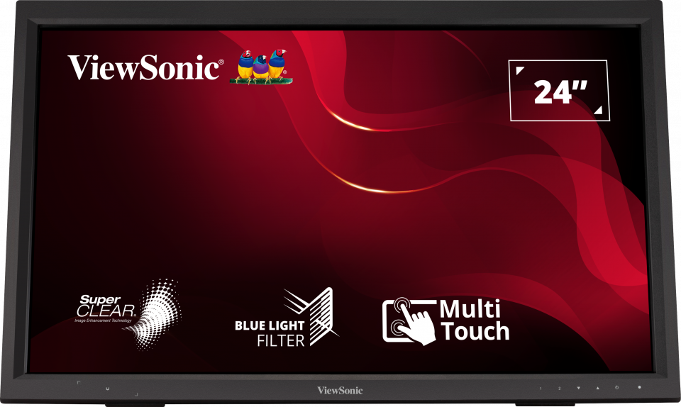 Monitor me prekje ViewSonic TD2423, 24", Full HD, i zi