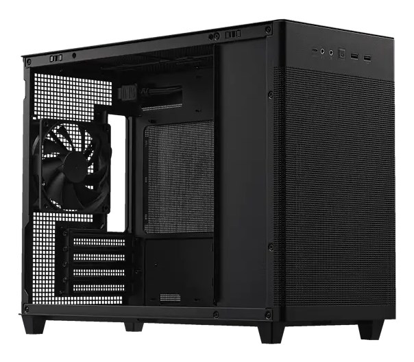 Kuti kompjuteri Asus Prime AP201, micro ATX, mesh, e zezë