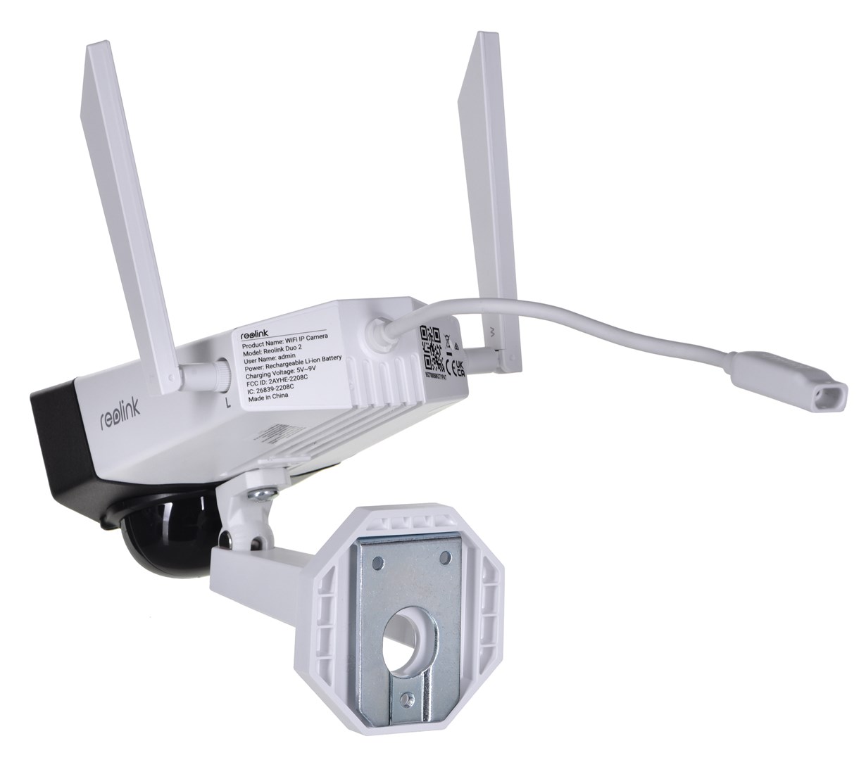 Kamerë sigurie Reolink 6 MP DUO 2 LTE, 4608 x 1296, me mikrofon të integruar, e bardhë