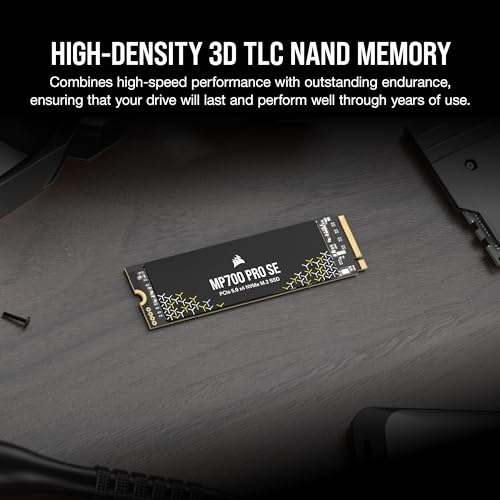 SSD Corsair MP700 PRO SE, 4TB, M.2 PCIe 5.0 NVMe