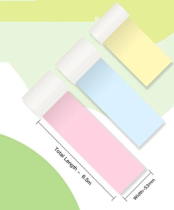 Letër termike me ngjyra Phomemo Q12-RMYPB, 3 rrotulla 53mm, për T02 M02 PRO M02X