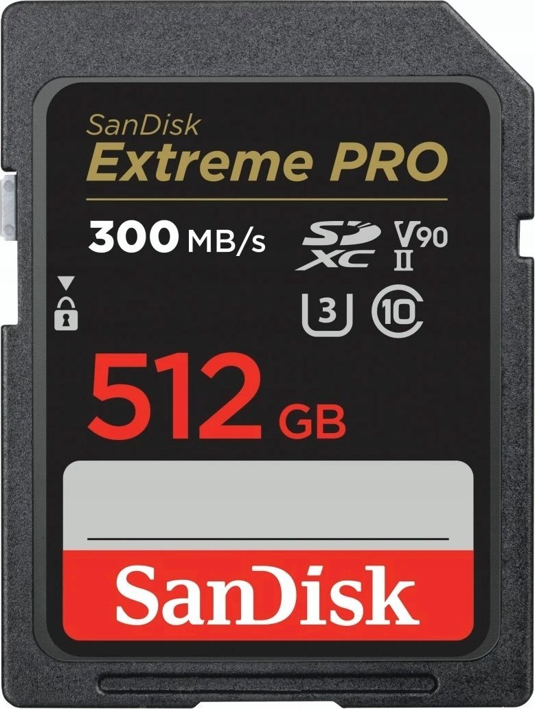 Kartë memorie SanDisk Extreme PRO, 512GB SDXC UHS II, Class 10