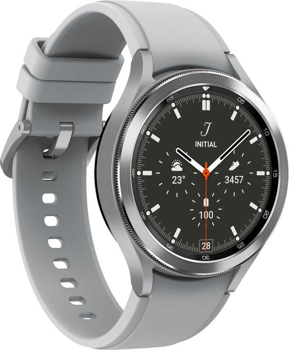 Orë smart Samsung Galaxy Watch4 Classic 46mm, e argjendtë