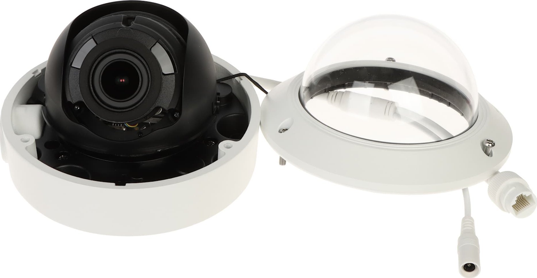 Kamerë IP dome HIKVISION DS-2CD1743G2-IZ, 4MP, lente 2.8-12mm, e bardhë