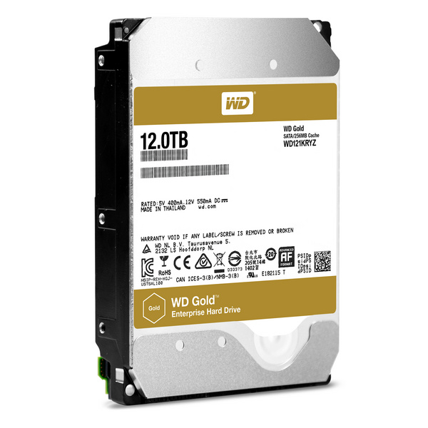 Hard disk i brendshëm Western Digital Gold, 3.5", 12TB, Serial ATA III