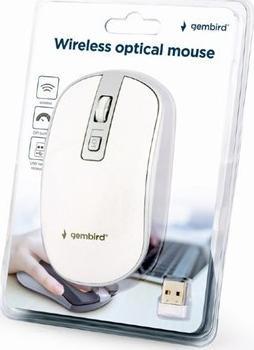 Maus pa kabllo Gembird MUSW-4B-06-WS, i bardhë