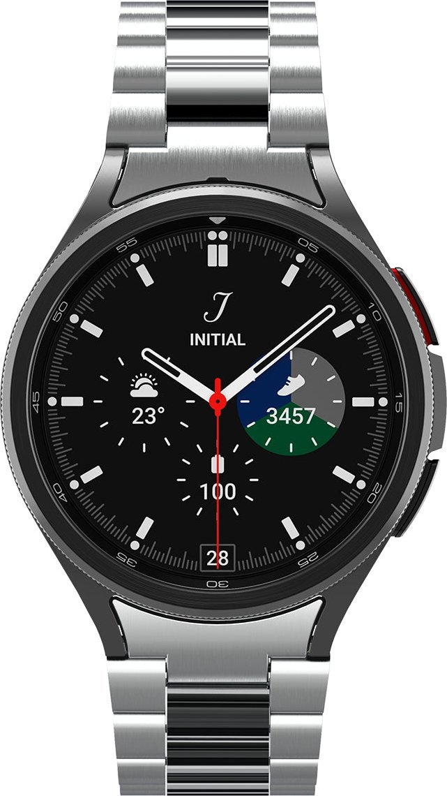 Rrip ore Spigen Modern Fit 316L, për Samsung Galaxy Watch6 Classic 47mm, çelik inox, argjendtë