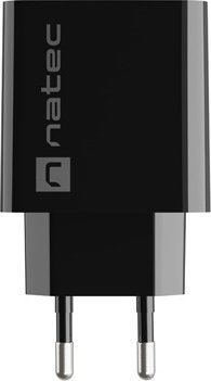 Полнач за мрежа Natec Ribera NUC-2058, 1x USB-A 3A, 18W, црн
