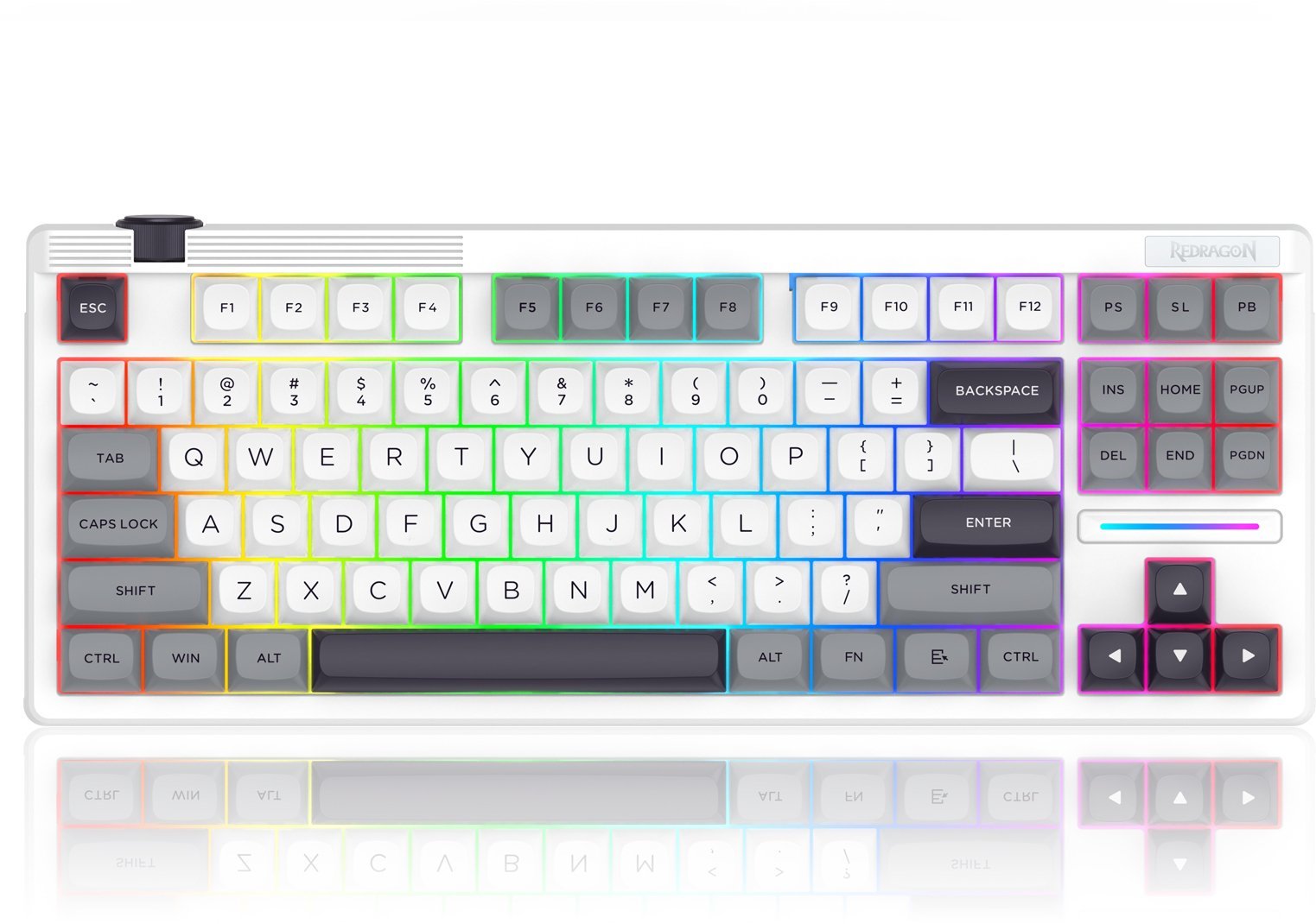 Tastierë mekanike Otiim K729 Pro, wireless 2.4 GHz dhe Bluetooth, RGB, e zezë