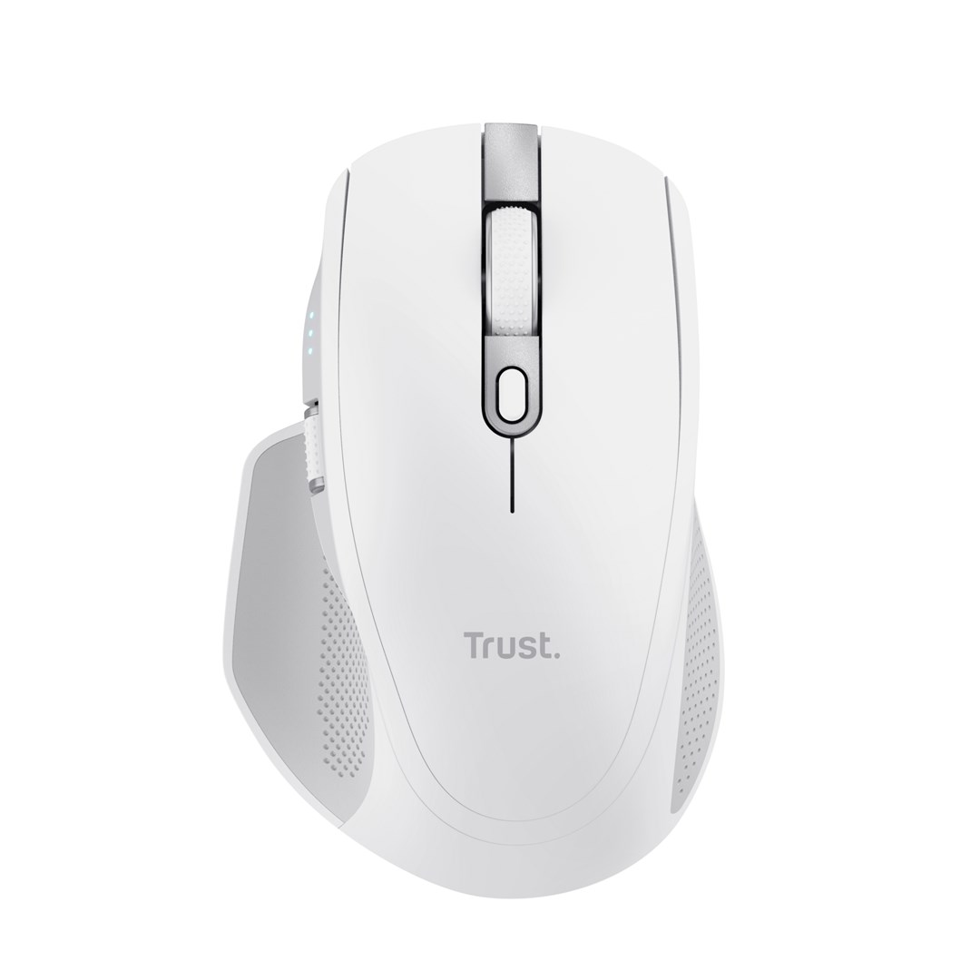 Maus Trust Ozaa+, RF Wireless + Bluetooth, 3200 DPI, i bardhë