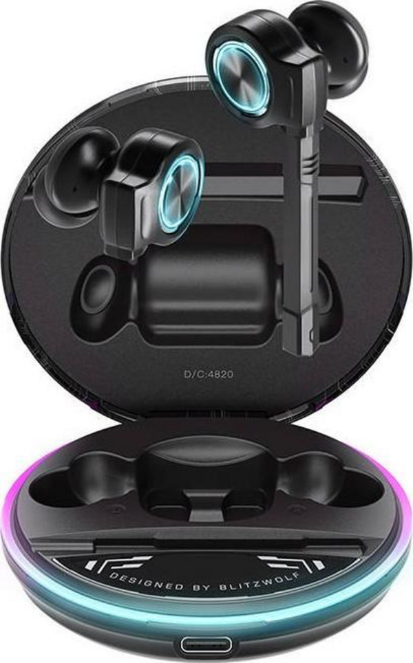 Dëgjuese me wireless BlitzWolf, të zeza