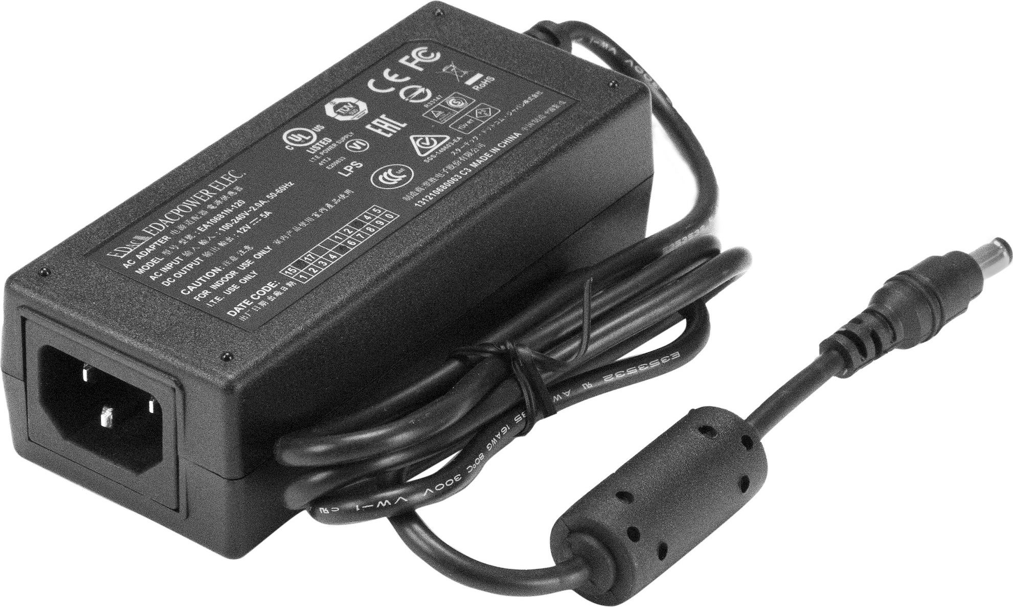 Адаптер за енергија StarTech.com, 12V 5A, црн