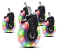 Rrota karrige gaming Trust GXT701, LED, set me gel, të zeza