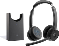 Kufje wireless Cisco Headset 722, Bluetooth, me bazë karikimi, të zeza