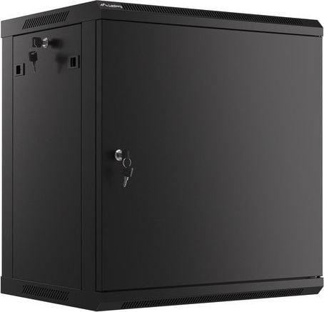 Kabinet muror rrjeti Lanberg WF01-6412-00B, 19", 12U, i zi