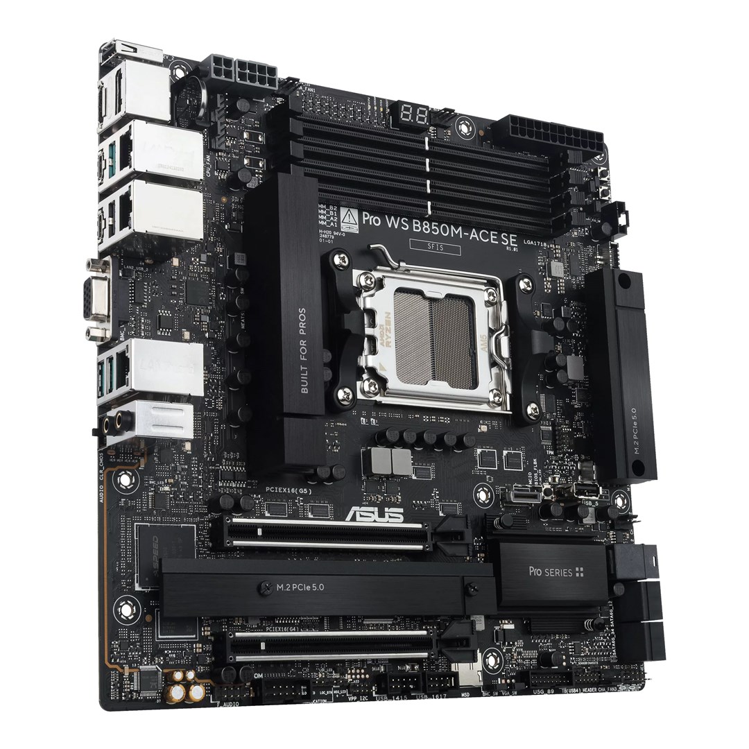 Pllakë amë ASUS Pro WS B850M ACE SE, AMD B850, Socket AM5, Micro ATX
