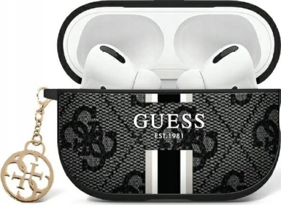 Mbulesë Guess GUAP2P4RPSK për AirPods Pro 2, motiv 4G, e zezë