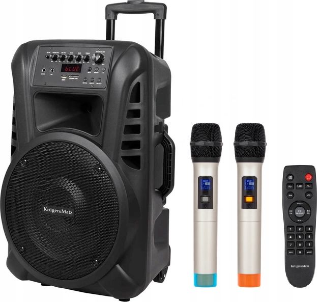 Kolonë portative Kruger&amp;Matz KM1712, Bluetooth, me mikrofona pa tel, e zezë