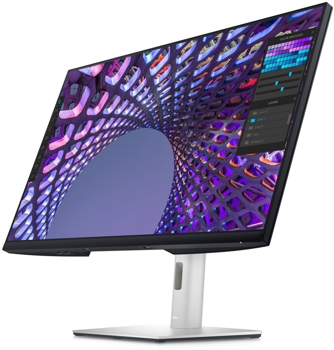 Monitor Dell UltraSharp P3223QE - LED, 31.5", UHD, i zi / argjendtë