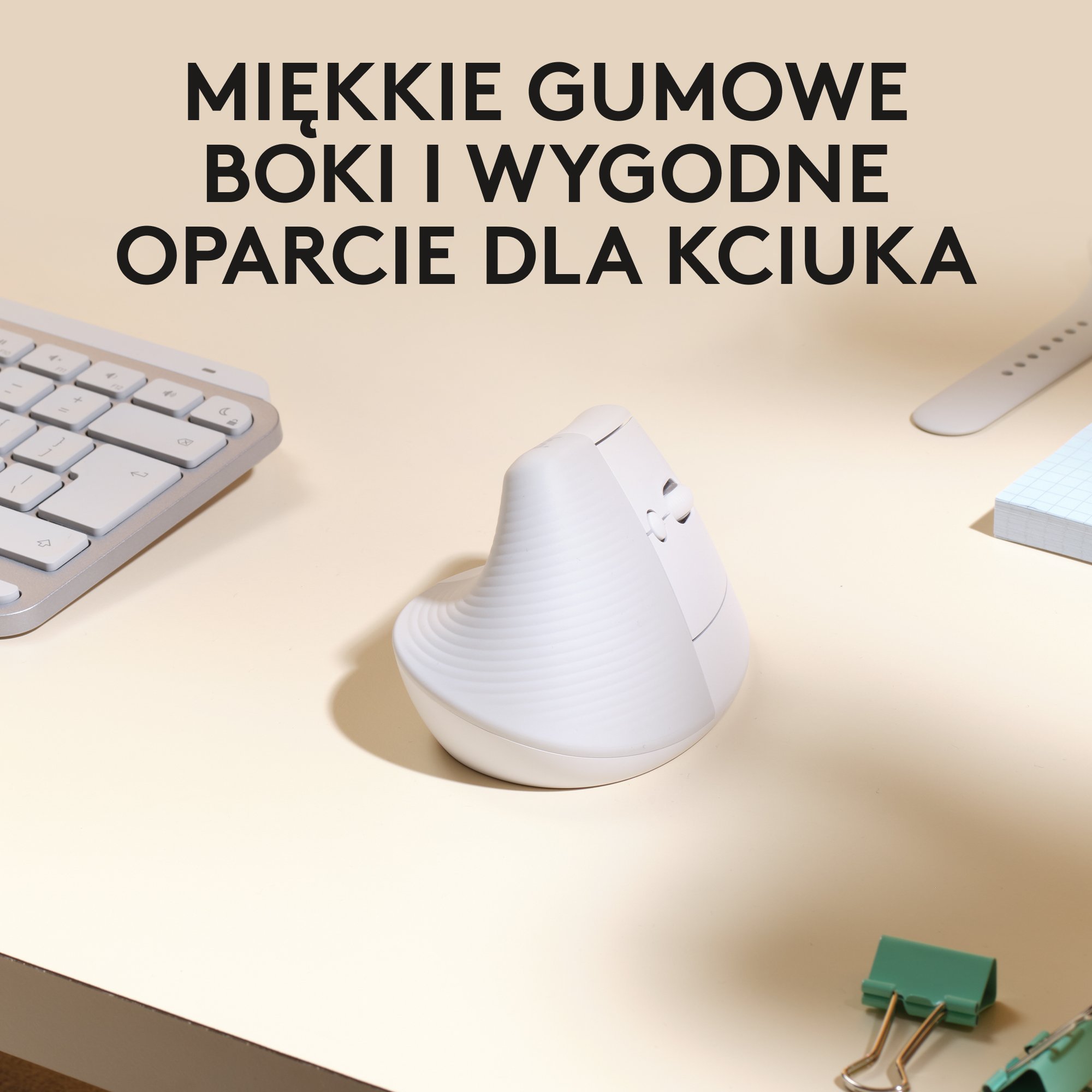 Set tastierë dhe maus Logitech Lift for Mac dhe Ergo K860, wireless, ergonomik, gri