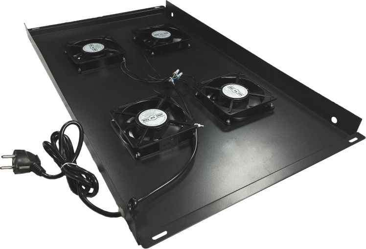 Panel ventilimi çatie Alantec SA-FR-4-600-1000-C, për kabinete 600x1000 mm, 4 ftohës, gri