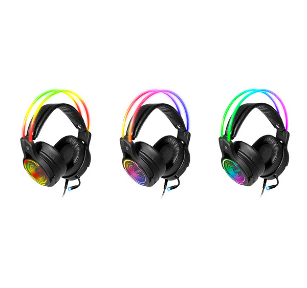 Kufje DEFENDER COSMO PRO 7.1, USB, 2.1m, RGB, të zeza