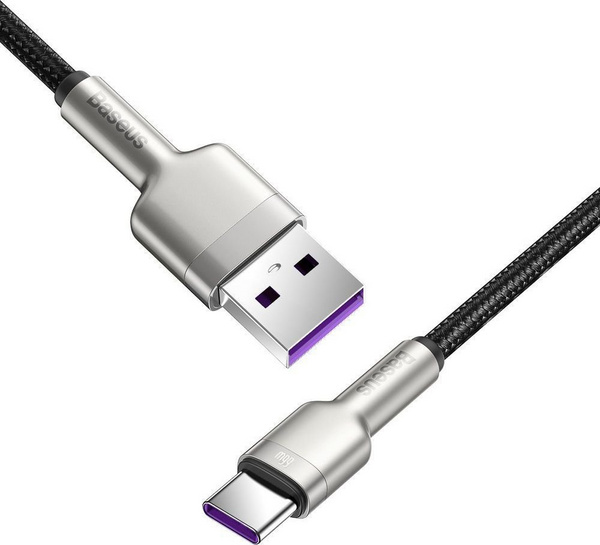 Kabllo USB Baseus BSU3117BLK, USB A në USB C, 0.25 m, 66W, e zezë