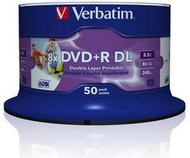 Set DVD-R Verbatim DVD+R DL, 8.5 GB, 8x, 50 copë