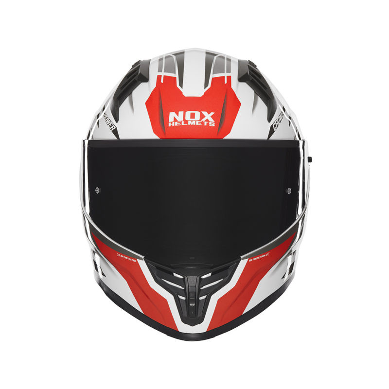 Helmë integrale NOX N401 Crower, polikarbonat, XS, e zezë