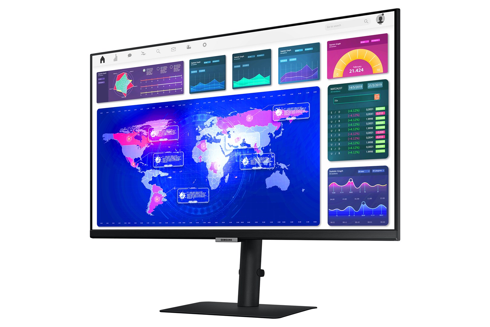 Monitor Samsung ViewFinity S6, 32", 2560 x 1440, 75 Hz, i zi