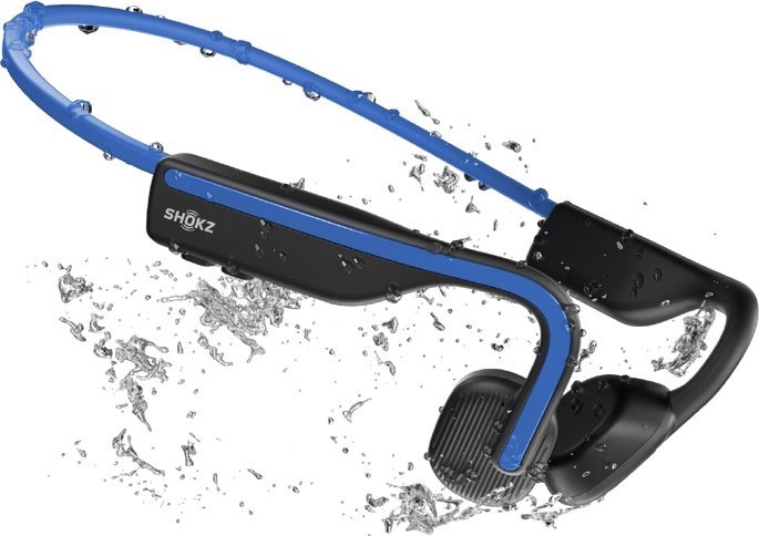Kufje pa tela Shokz OpenMove, Bluetooth, dizajn i hapur, blu