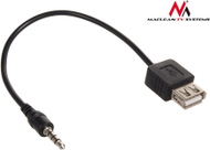 Përshtatës USB Maclean Jack, 3,5 mm, i zi 